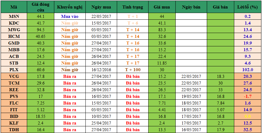 Danh mục đầu tư 2305 1