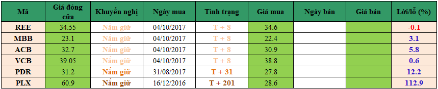 Danh mục đầu tư dm1610