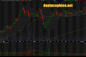 Đồ thị cổ phiếu VIC phiên giao dịch ngày 24/08/2018. Nguồn: AmiBroker