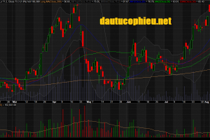 Đồ thị cổ phiếu VHC phiên giao dịch ngày 03/08/2018. Nguồn: AmiBroker