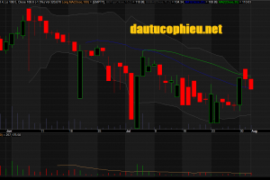 Đồ thị cổ phiếu VHM phiên giao dịch ngày 01/08/2018. Nguồn: AmiBroker