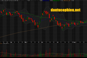 Đồ thị cổ phiếu HPG phiên giao dịch ngày 07/09/2018. Nguồn: AmiBroker