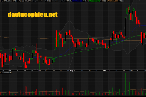 Đồ thị cổ phiếu PPC phiên giao dịch ngày 24/10/2018. Nguồn: AmiBroker