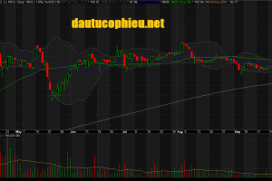 Đồ thị cổ phiếu VIC phiên giao dịch ngày 04/10/2018. Nguồn: AmiBroker