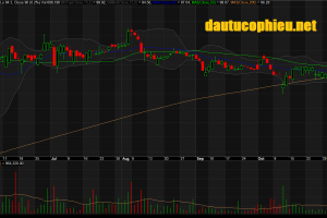Đồ thị cổ phiếu VIC phiên giao dịch ngày 07/11/2018. Nguồn: AmiBroker