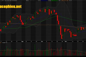 Đồ thị cổ phiếu MWG phiên giao dịch ngày 04/12/2018. Nguồn: AmiBroker