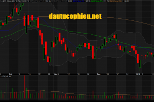 Đồ thị cổ phiếu PNJ phiên giao dịch ngày 24/01/2019. Nguồn: AmiBroker