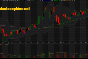 Đồ thị cổ phiếu KBC phiên giao dịch ngày 21/02/2019. Nguồn: AmiBroker