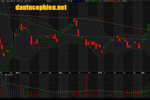 Đồ thị cổ phiếu MSN phiên giao dịch ngày 22/02/2019. Nguồn: AmiBroker