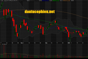 Đồ thị cổ phiếu PNJ phiên giao dịch ngày 13/02/2019. Nguồn: AmiBroker