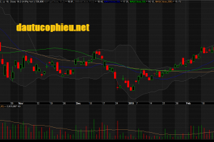 Đồ thị cổ phiếu PVD phiên giao dịch ngày 06/03/2019. Nguồn: AmiBroker