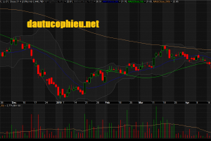 Đồ thị cổ phiếu CTG phiên giao dịch ngày 24/04/2019. Nguồn: AmiBroker