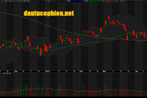 Đồ thị cổ phiếu DIG phiên giao dịch ngày 25/04/2019. Nguồn: AmiBroker