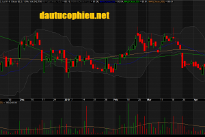 Đồ thị cổ phiếu MWG phiên giao dịch ngày 19/04/2019. Nguồn: AmiBroker