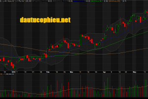 Đồ thị cổ phiếu FPT phiên giao dịch ngày 22/05/2019. Nguồn: AmiBroker