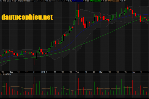 Đồ thị cổ phiếu VEA phiên giao dịch ngày 09/05/2019. Nguồn: AmiBroker