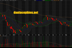 Đồ thị cổ phiếu CTG phiên giao dịch ngày 31/05/2019. Nguồn: AmiBroker