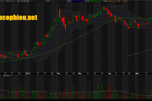 Đồ thị cổ phiếu VEA phiên giao dịch ngày 04/06/2019. Nguồn: AmiBroker