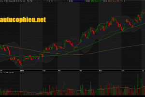 Đồ thị cổ phiếu FPT phiên giao dịch ngày 22/07/2019. Nguồn: AmiBroker