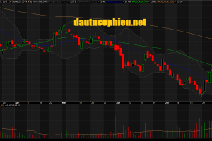 Đồ thị cổ phiếu HPG phiên giao dịch ngày 31/07/2019. Nguồn: AmiBroker