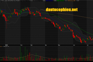 Đồ thị cổ phiếu TCB phiên giao dịch ngày 29/07/2019. Nguồn: AmiBroker