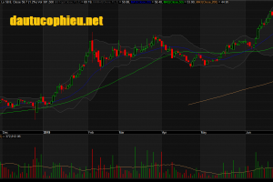 Đồ thị cổ phiếu VEA phiên giao dịch ngày 01/07/2019. Nguồn: AmiBroker