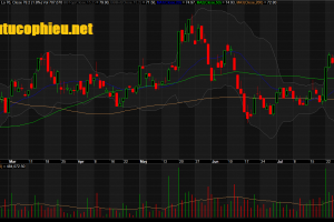 Đồ thị cổ phiếu PNJ phiên giao dịch ngày 01/08/2019. Nguồn: AmiBroker