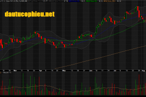 Đồ thị cổ phiếu VEA phiên giao dịch ngày 22/08/2019. Nguồn: AmiBroker