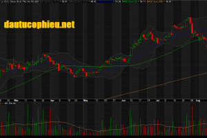 Đồ thị cổ phiếu VEA phiên giao dịch ngày 28/08/2019. Nguồn: AmiBroker