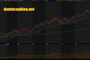 Đồ thị cổ phiếu FPT phiên giao dịch ngày 22/08/2019. Nguồn: AmiBroker