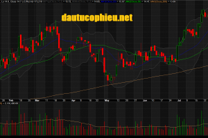 Đồ thị cổ phiếu KBC phiên giao dịch ngày 09/08/2019. Nguồn: AmiBroker