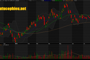 Đồ thị cổ phiếu PVD phiên giao dịch ngày 28/08/2019. Nguồn: AmiBroker