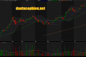 Đồ thị cổ phiếu VEA phiên giao dịch ngày 29/08/2019. Nguồn: AmiBroker