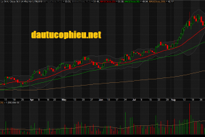 Đồ thị cổ phiếu FPT phiên giao dịch ngày 12/09/2019. Nguồn: AmiBroker