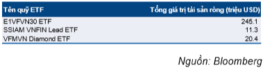 Cập nhật dòng vốn quỹ ETF