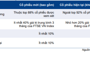 Cập nhật chỉ số – Dự báo kết quả review chỉ số FTSE Vietnam Q4/2022