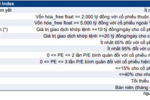 Cập nhật chỉ số – Dự báo kết quả review chỉ số VN Diamond nửa đầu  năm 2025