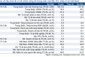 Cập nhật nhanh Kinh tế vĩ mô – Vĩ mô đầu tuần: CPI tại Mỹ, thương mại Trung Quốc trong  tháng 6 & thương mại Việt Nam trong nửa đầu tháng 7
