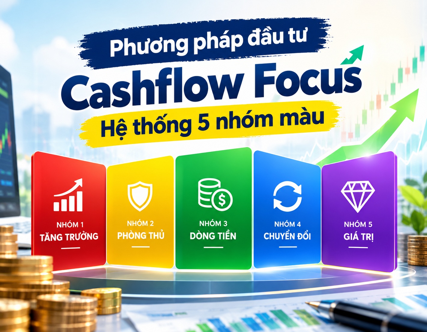 Phương pháp đầu tư Cashflow Focus - Hệ thống 5 nhóm màu