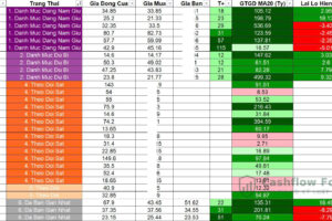 Nhịp đập danh mục Cashflow ngày 12/10/2026: Giữ nguyên 6 mã, tiền mặt vẫn chiếm 40%